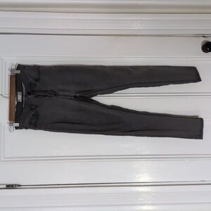 Vintage Free People High Rise Faded Grey Skinny Cropped Jeans